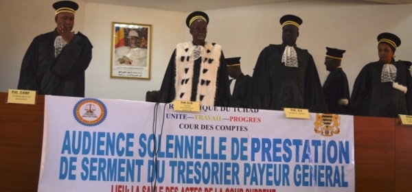 Prestation de serment du nouveau trésorier payeur général Mahamat Moustapha MASRI